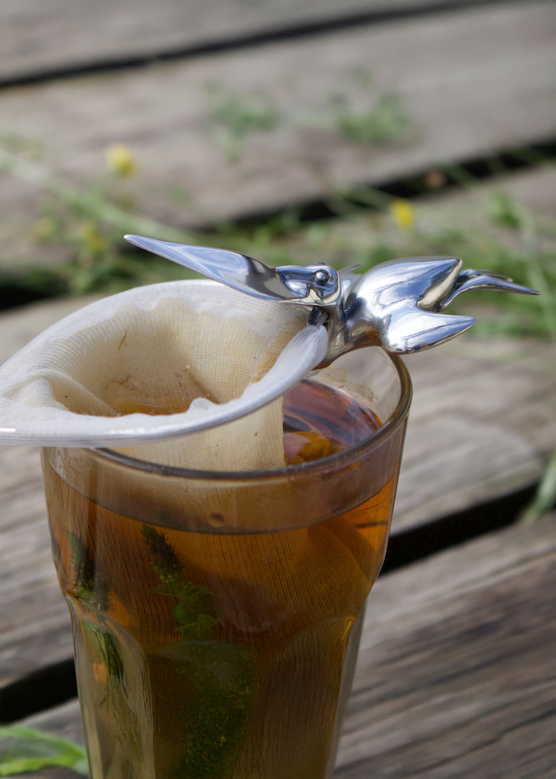 Kamæleon Pålægsgaffel - Zoologisk Sølv - Sterlingsølv af Gitte Bjørn