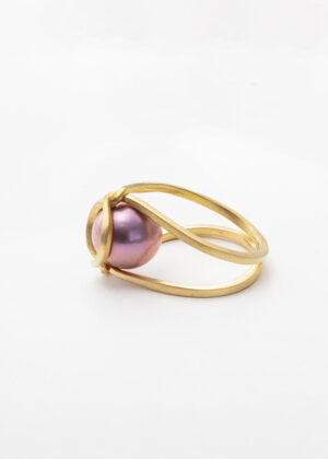 Like a Rubber Band - Single Pearl Double Band Small - Ring
