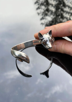 Rævearmbånd Silver Zoo Gitte Bjørn